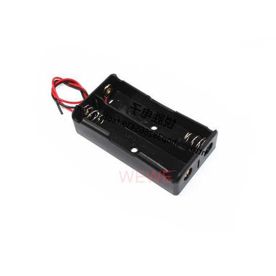 18650電池盒2顆帶線串聯7.4V 2節雙双節 18650充電鋰電池 取代7.4V乾電池電子產品玩具