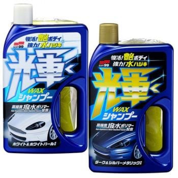 日本soft99 輝洗車蠟 白色 珍珠白色車用 深色 銀粉色系車用 成分中含極光亮撥水樹脂形成光彩艷麗的保護膜 蝦皮購物