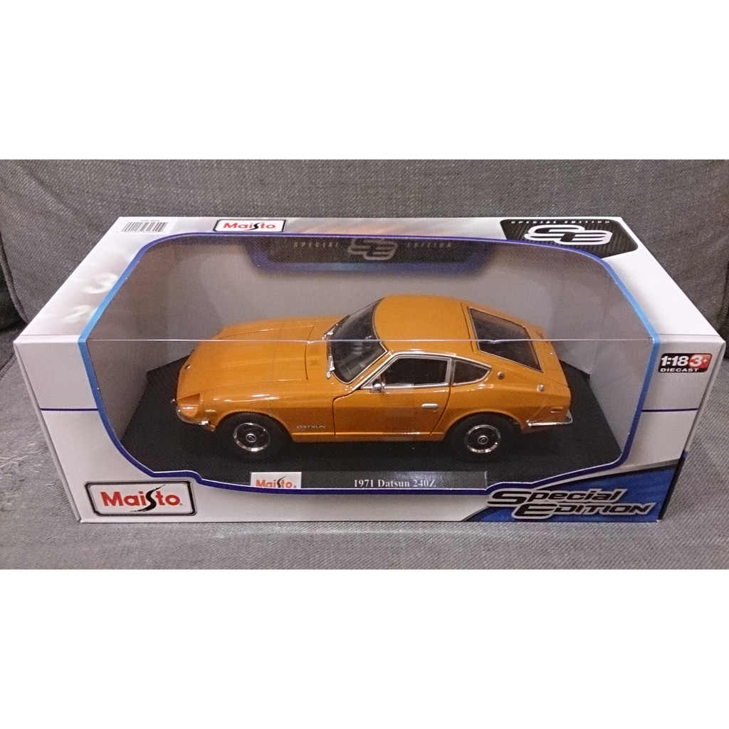 Maisto SPECIAL EDITION 1:18 1971 Datsun 240Z【橙色】(搜尋：AUTOart)