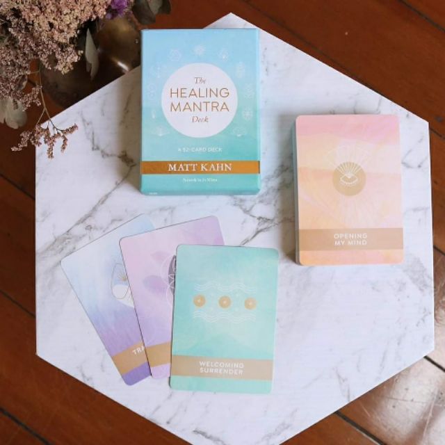 進口牌卡嚴選 𝓒   The Healing Mantra Deck 療癒曼陀卡 心靈文字指引卡 曼陀羅