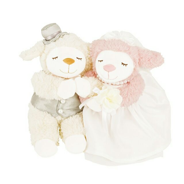 【完整售服】日本品牌 LIV HEART  婚紗羊(對) 求婚 婚禮佈置 現貨