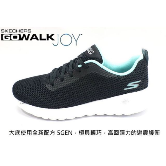 新品上架   SKECHERS 女款GO WALK JOY系列健走鞋/ 慢跑鞋 休閒鞋( 15641BKAQ )