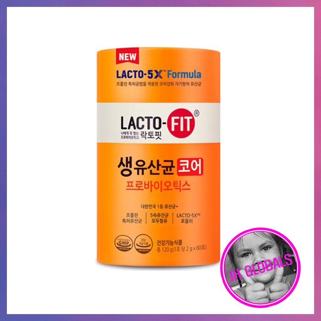 韓國 LACTO-FIT 鍾根堂 5X CORE 60包 橘色加強版益生菌