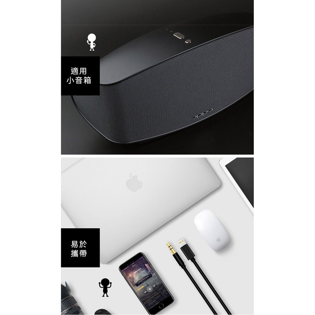 Iphone 車用aux 音源線轉接線汽車蘋果iphone 無名 M 蝦皮購物