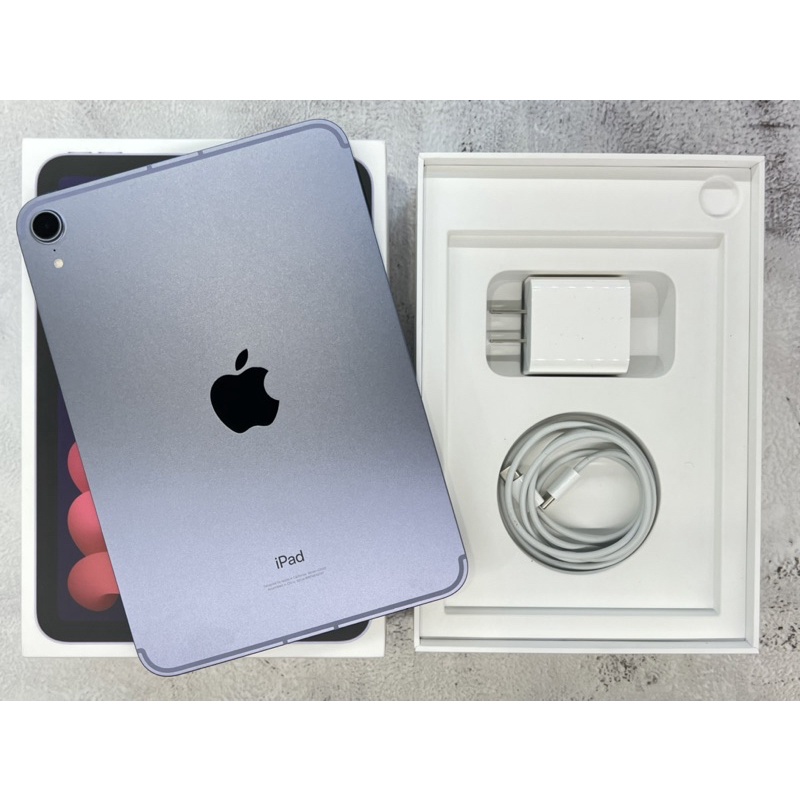 最高折5000♠️福利機 Apple iPad mini 6 LTE 64G 紫色 台版 88%