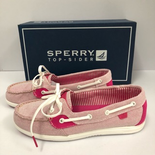 《現貨》SPERRY 歐洲尺寸36，37.5（超輕量舒適休閒 布面帆船鞋-粉紅色）