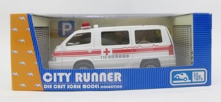 【阿LIN】596AAA 596 合金白色救護車 119 急救車 迴力車 合金車 閃光 聲音 ST安全玩具