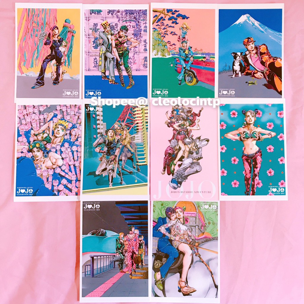 日本製 絕版正版荒木飛呂彥原畫展明信片jojo的奇妙冒險jojolion Sbr 承太郎仗助徐倫承太郎 蝦皮購物