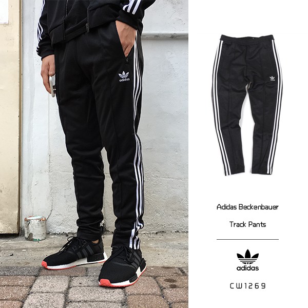 Adidas Beckenbauer Track Pants 黑 三葉草 三線 長褲 拉鍊 CW1269 IMPACT