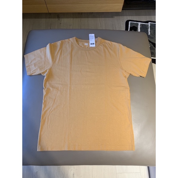 uniqlo U圓領T恤(短袖) T-shirt XL 土黃色 441600