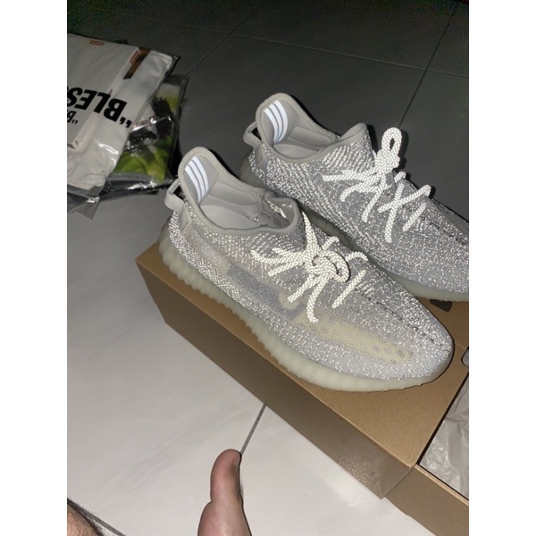 售 Yeezy 350 static 白滿天 全反光 全新吊牌未拆 未試穿