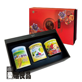 臺灣 綠源寶 嚴選禮讚 養生 禮盒 C-13(葡萄乾堅果三入禮盒組)/超大無籽葡萄乾+五色果乾+生機堅果 ※樂活良品※