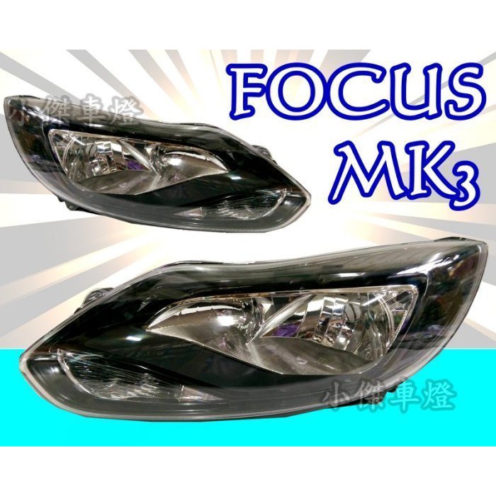 》傑暘國際車身部品《 全新 FOCUS 2012 2013 2014 2015 MK3 原廠型黑框大燈一個2800