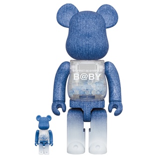 全新現貨未拆正品 BE@RBRICK BEARBRICK 400%＋100% 庫柏力克熊 丹寧紋路千秋