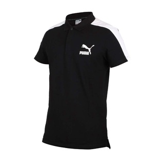 PUMA 流行系列T7短袖Polo衫(M) 男短袖POLO 59644901 黑