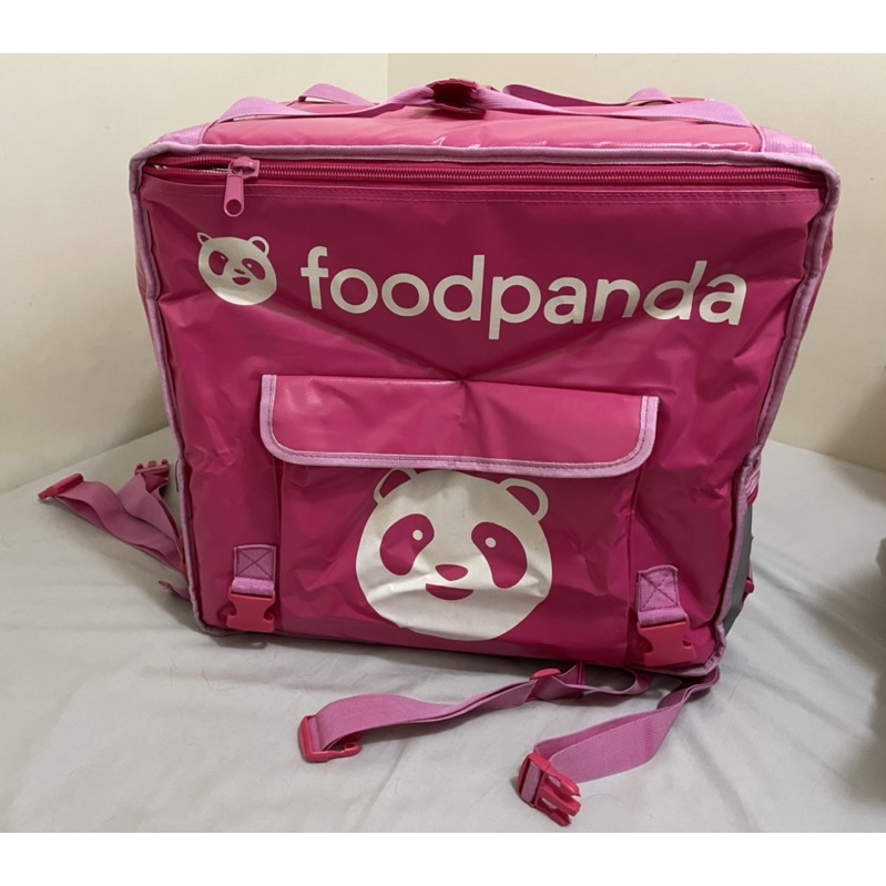 Foodpanda 熊貓外送二手裝備 機車外送袋正版九成新 短袖制服 風衣制服 袖套