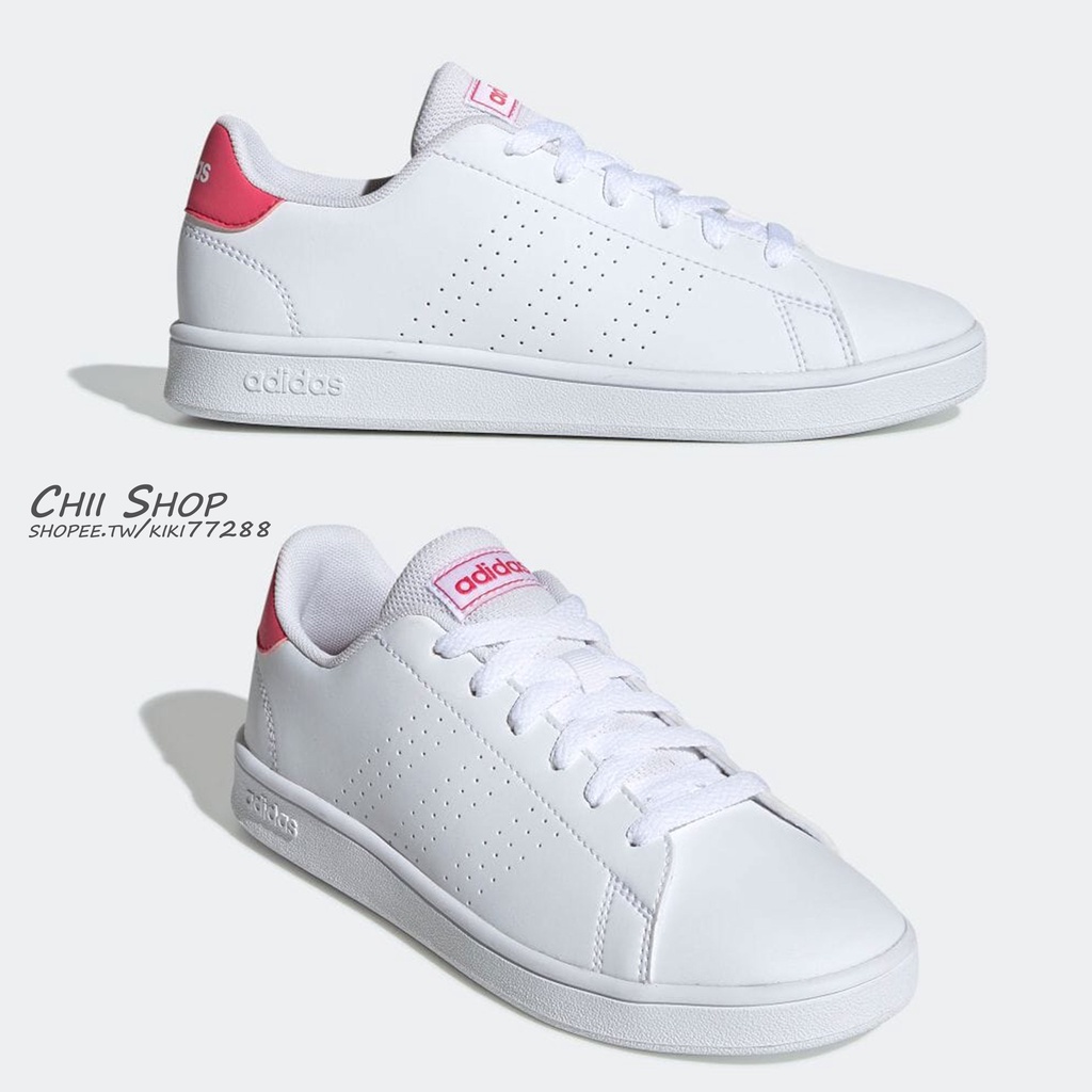 【CHII】日本 adidas Neo 大童 童鞋 白色 粉標 EF0211