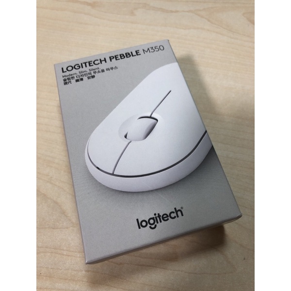 全新Logitech 羅技 Pebble M350 正版公司貨 珍珠白無線藍芽滑鼠