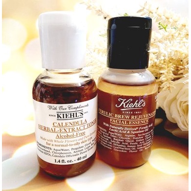 ✨現貨✨ kiehl’s 超活酵青春精釀露40ML+金盞花植物精華化妝水40ML