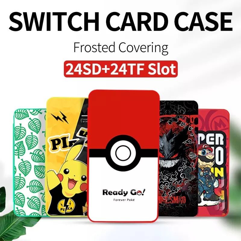 switch 遊戲卡 大容量 24片 收納 瑪利歐 遊戲卡包 ns 遊戲卡盒 動物之森 美少女 矽膠