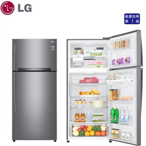 LG GN-HL567SV銀色WIFI GN-HL567GBN鏡面黑 525L 雙門直驅變頻上下門電冰箱