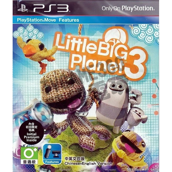 【二手遊戲】PS3 小小大星球 3 LittleBigPlanet 3 中文版【台中恐龍電玩】
