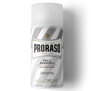 【現貨】義大利 Proraso 進口刮鬍泡噴瓶 ( 白-敏感肌膚 )
