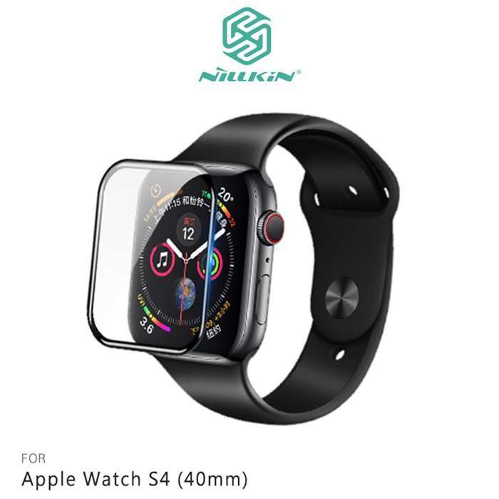 NILLKIN Apple Watch S4 (40mm) 3D AW+ 滿版玻璃貼 現貨 廠商直送