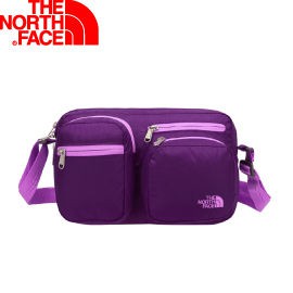 【The North Face 13L 校園側背包 潘普洛納紫/桃粉   】 NF00CF41/側背包/小包//悠遊山水