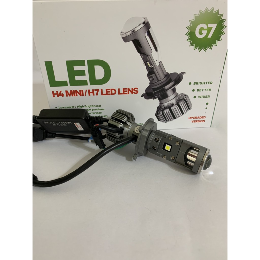 現貨 台灣製g7 26mm二代爆亮魚眼直上h4 H7 Hs1 Led大燈光型合法驗車機車汽車大燈免修改非adi 蝦皮購物