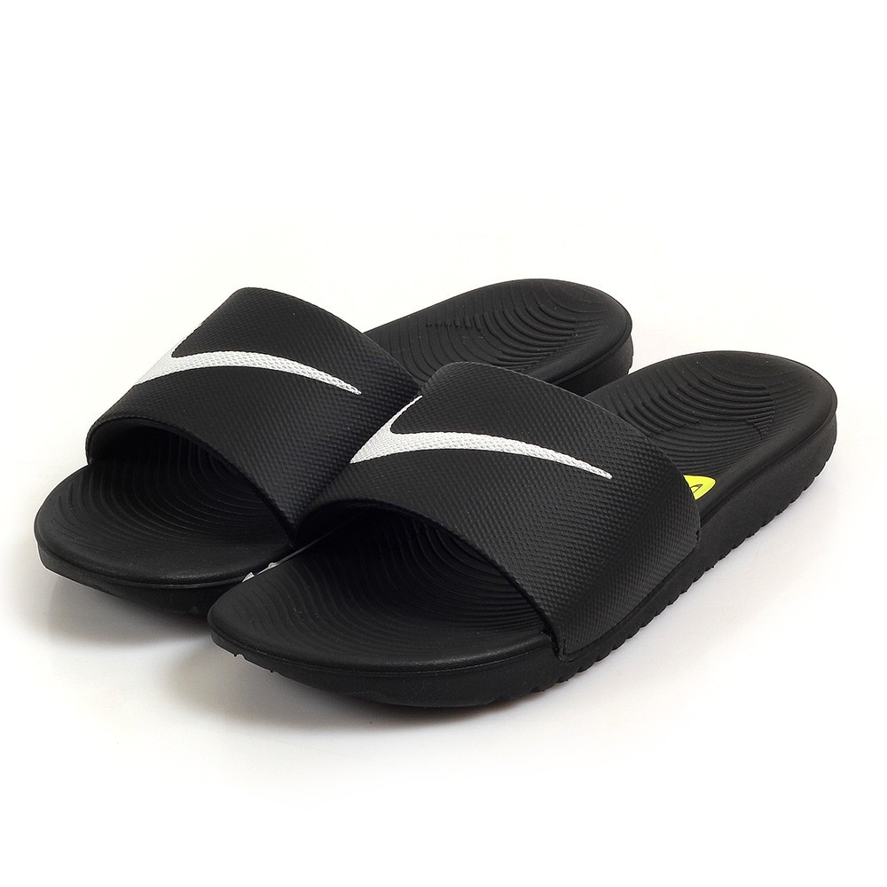 NIKE 女 KAWA SLIDE (GS/PS)流行 休閒拖鞋-819352-001