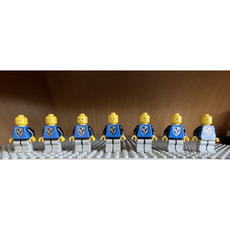 LEGO樂高 城堡系列 絕版 二手 6057 黑鷹 士兵 人偶 7隻合售