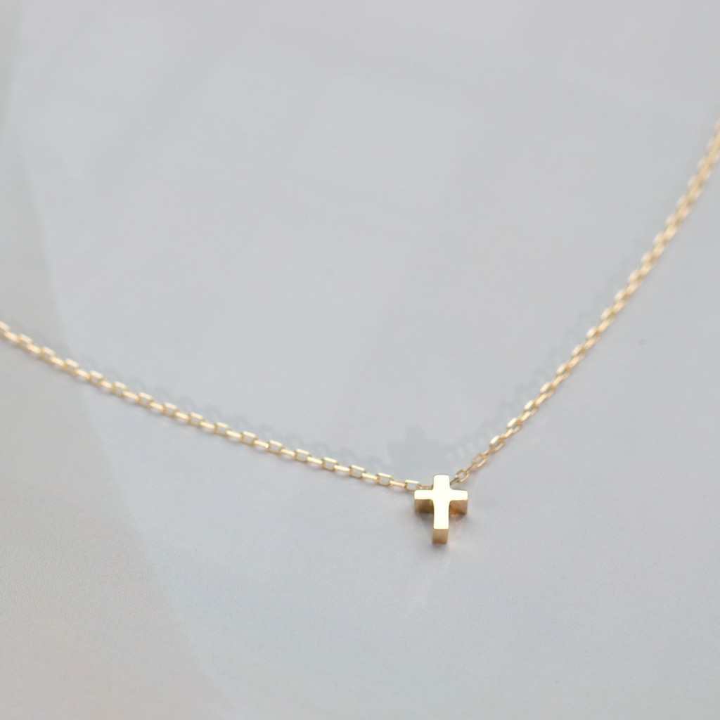 14K Felicity Cross Necklace 十字架項鍊 （可訂製18K金）福音十字架