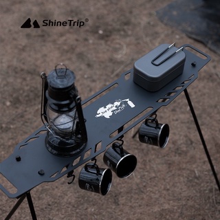 臺灣現貨【6點伴好物市集】ShineTrip山趣 三角置物架桌板 層板 置物收納 擴充套件空間 露營美學 黑化美學 露營