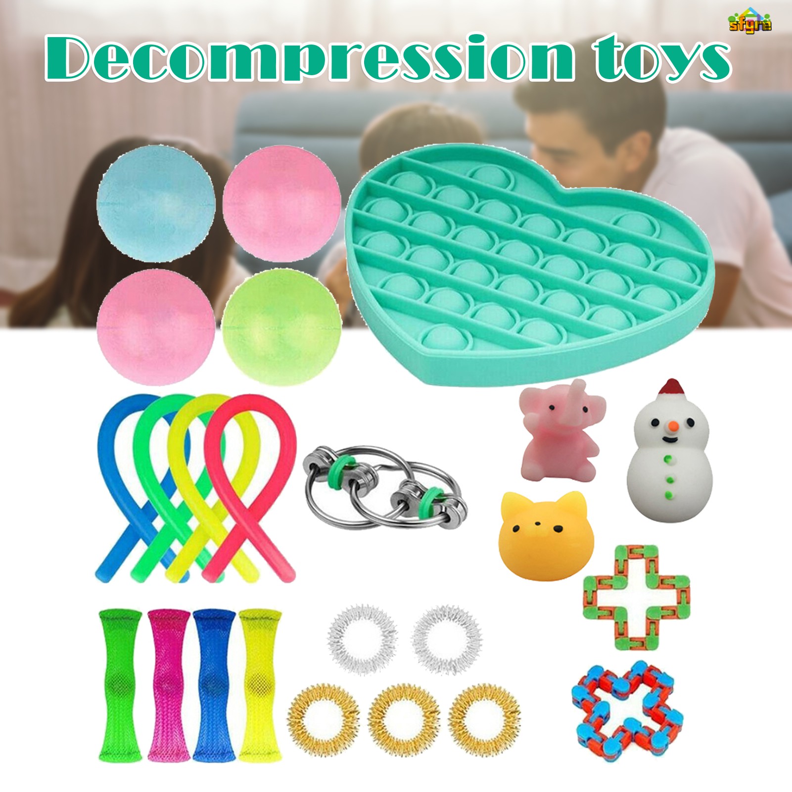 兒童和成人的感官玩具套裝煩躁玩具可減輕生日聚會的玩具種類 蝦皮購物