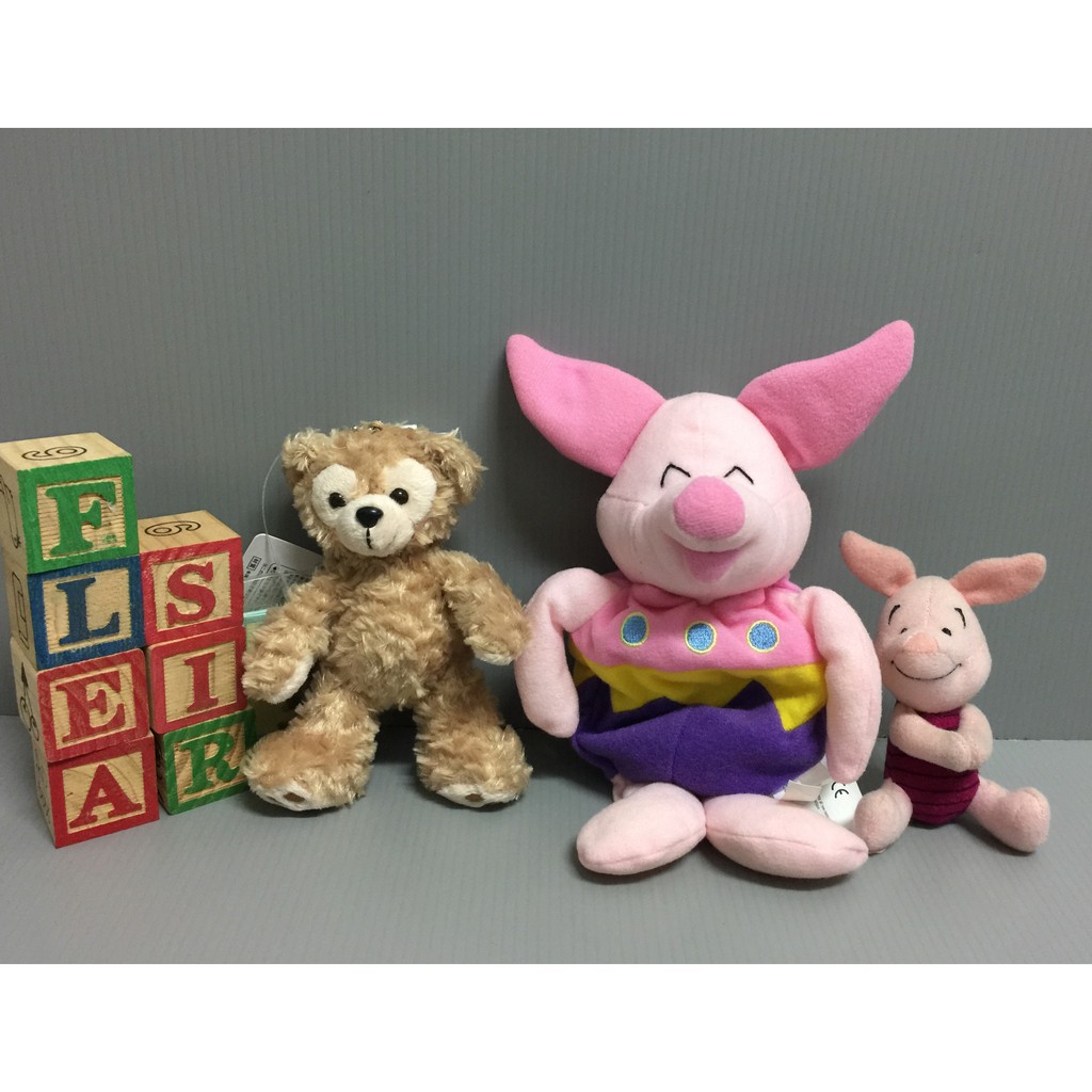 【FleaSir】出清特賣 迪士尼store小豬小丑+經典造型雙手有磁鐵相吸 娃娃/玩偶 (2入)  Y06