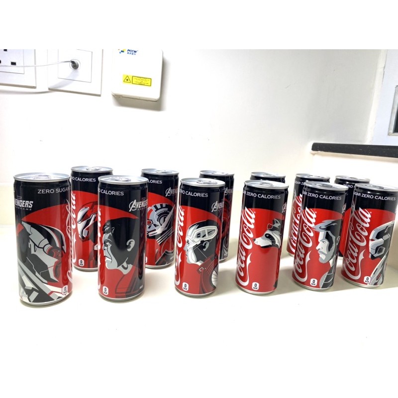 可口可樂 限量版 日本 復仇者聯盟 全套12款 滿罐滿水 漫威 鋼鐵人 美國隊長 雷神索爾 薩諾斯 綠巨人浩克