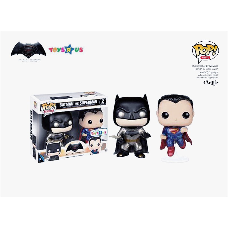 Artlife ㊁ FUNKO POP DC BATMAN SUPERMAN 反斗城限定 2Pack 蝙蝠俠 超人