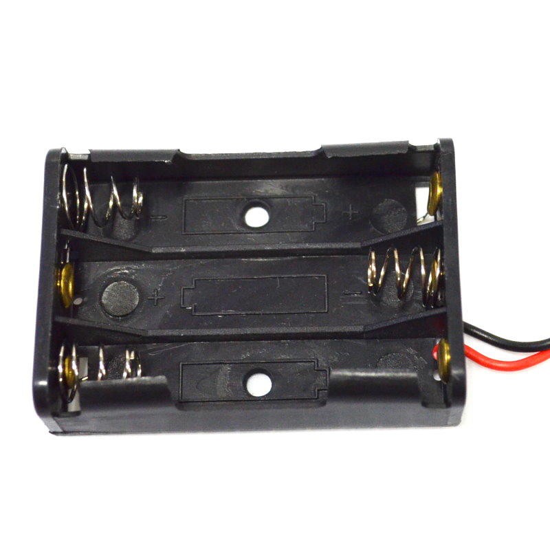電池盒4號3槽 3節電池座4號1節電池盒 AAA 4.5V 帶線無蓋無開關【DX309】