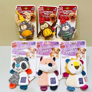 GoGoDy 現貨GiGwi Suppa Puppa毛絨響紙BB發聲/Plush Friendz針織玩偶發聲寵物玩具