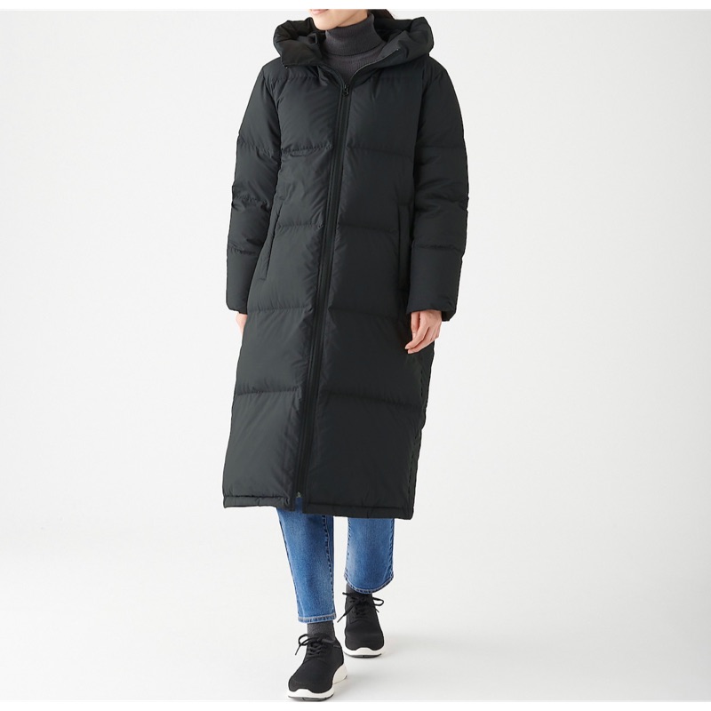 ⭕️現貨⭕️ 日本直送 無印良品 MUJI 長版 羽絨大衣 外套 防水 保暖 輕量