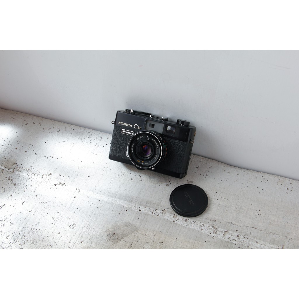【星期天古董相機】KONICA C35 AUTOMATIC RF rangefinder 黃斑疊影 測距連動 底片 相機