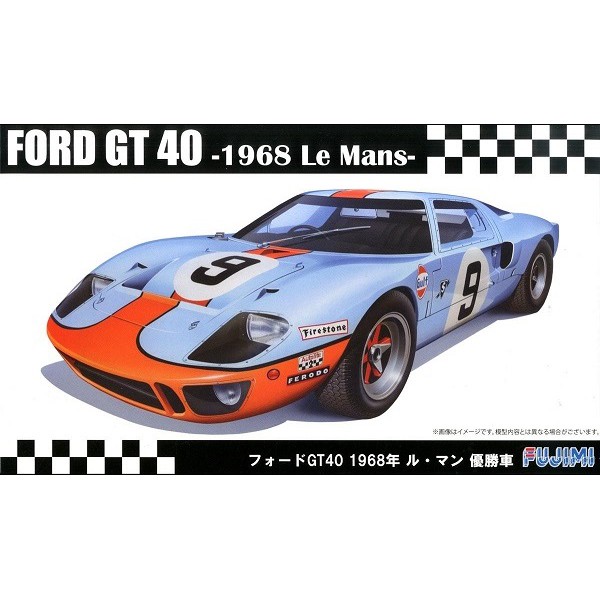 FUJIMI 1/24 Ford GT40 1968 LeMans 優勝車 富士美 RS97 組裝模型
