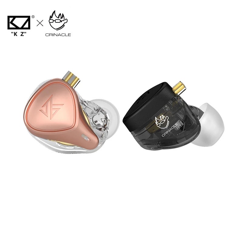 Kz ZEX Pro入耳式HIFI耳機靜電+動態+平衡耳機降噪運動遊戲可拆卸線纜