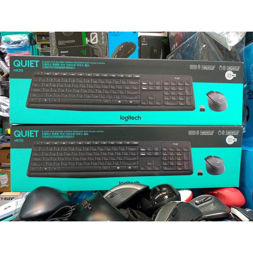 【本店吳銘】 羅技 logitech MK315 QUIET 無線靜音鍵盤滑鼠組 靜音無聲 防潑水 鍵鼠組 中文注音版