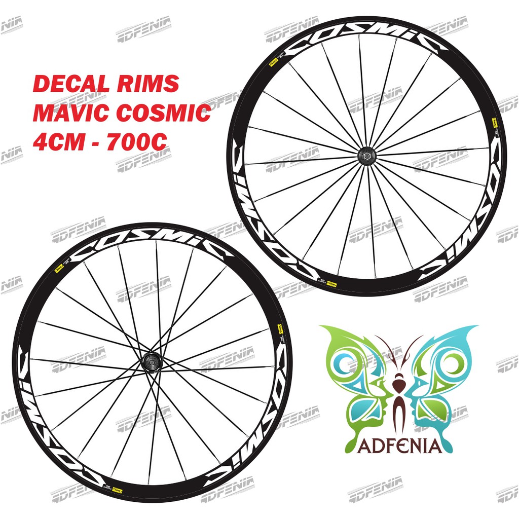 Mavic Cosmic SL 貼紙 3 厘米寬貼紙貼花輪輞公路自行車固定齒輪 700c