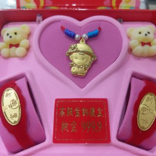 黃金彌月音樂禮盒👸快樂公主 彌月 週歲送禮 0.1錢（下標前，請使用聊聊詢問當日金價，謝謝配合！）