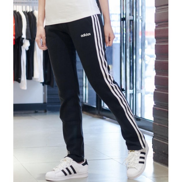 E.D.C代購】 adidas Essentials 3-Stripes Pants 黑色運動長褲女款DP2376 | 蝦皮購物