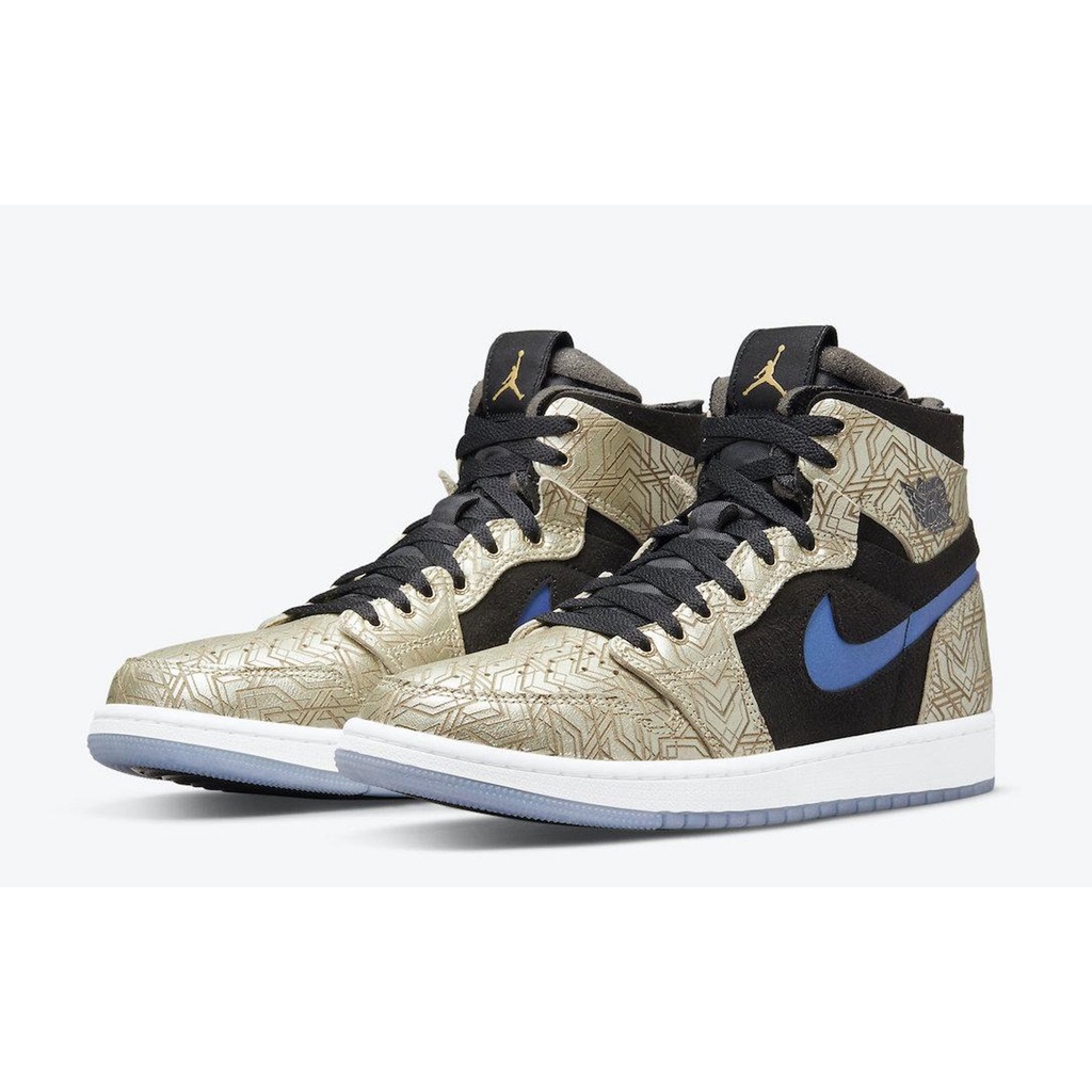 柯拔 Air Jordan 1 Zoom CMFT Gold Laser DQ0659-700 AJ1 籃球鞋