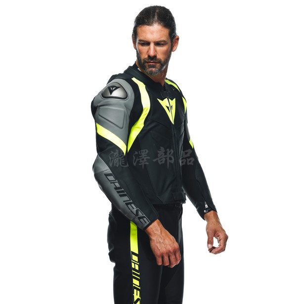 瀧澤部品 義大利 DAINESE 丹尼斯 AVRO 4 LEATHER 2PCS 兩件式皮衣 黑灰黃 防摔防護 兩截式